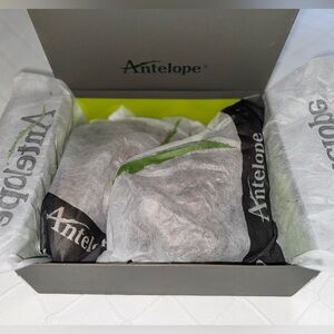 Anthropology Antelope Suede Taupe Round Gold Toe Wedge Heel Ankle Boot Sz 39